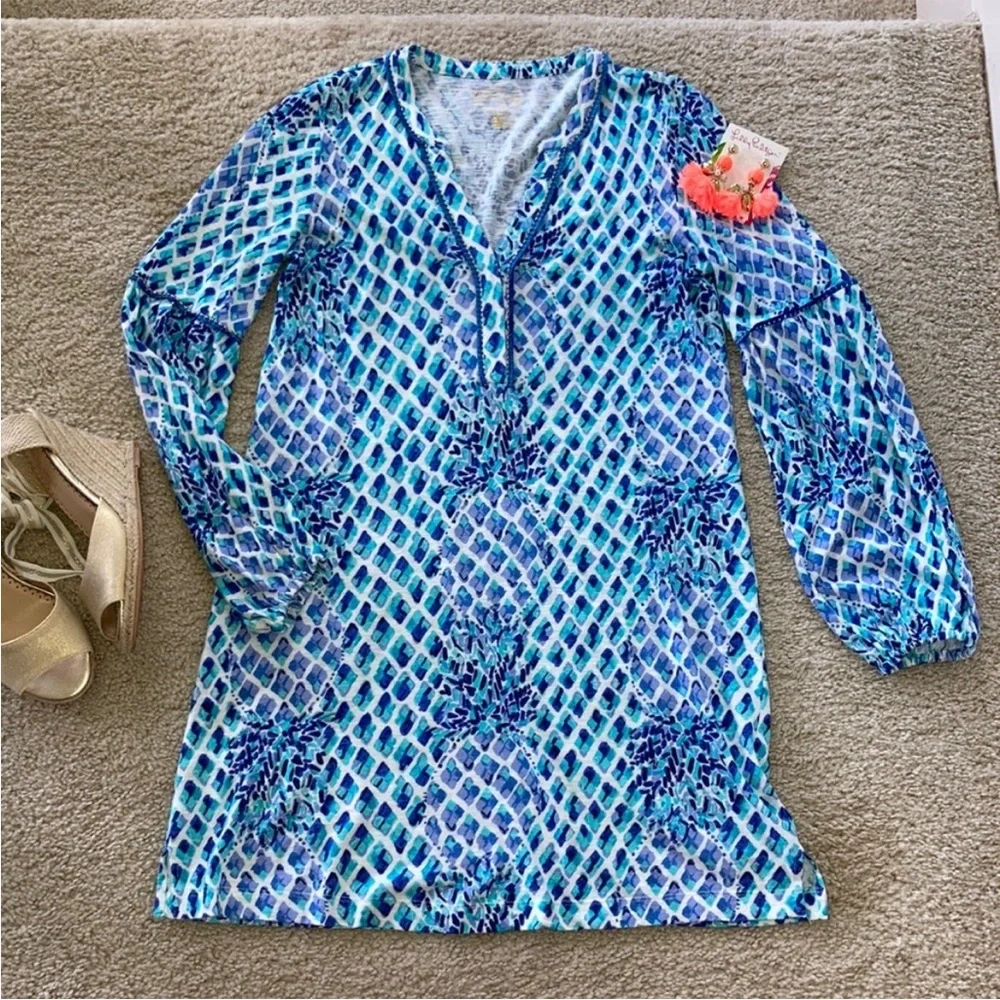 Lilly Pulitzer Joy Dress Resort White Toe In Engineered  Dress - Picture 4 of 9